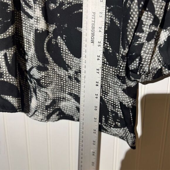 Fashion Bug 4X Oversized Abstract Floral Blouse | Vintage Y2K Goth Boho Chic - Picture 7 of 10